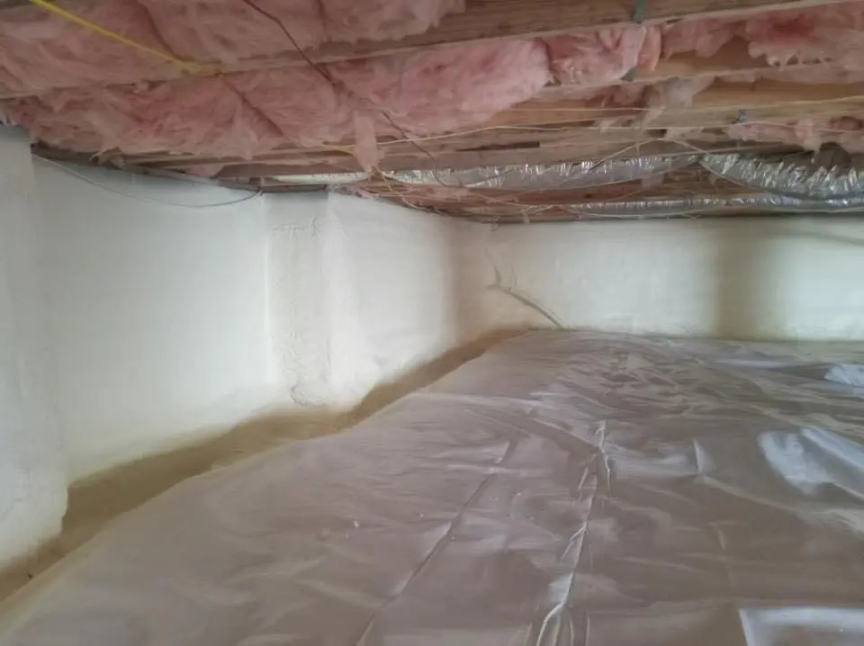 Crawl space encapsulation with closed-cell spray foam for Roof Maintenance in Kettering